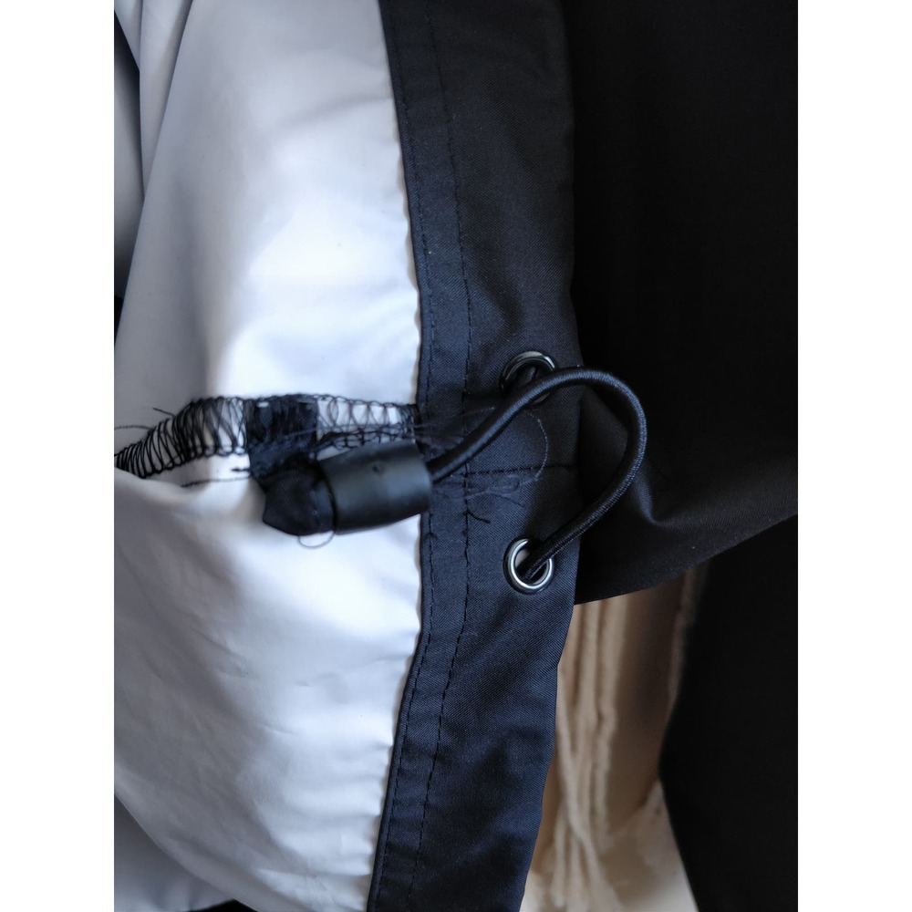3/$20 Adidas Black White Athletic Windbreaker Jacket L - Picture 6 of 8